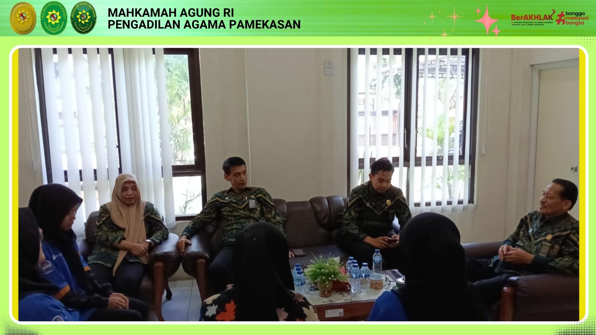 Optimalkan Kinerja Internal. Pimpinan PA Pamekasan Gelar Monev Tenaga Outsourcing